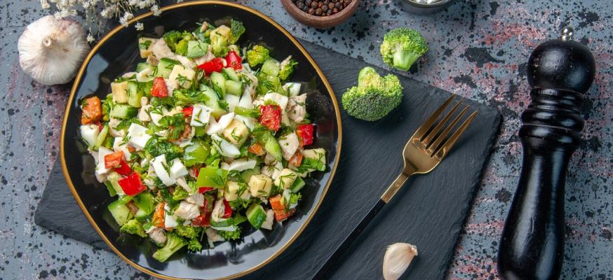 Kale greek salad